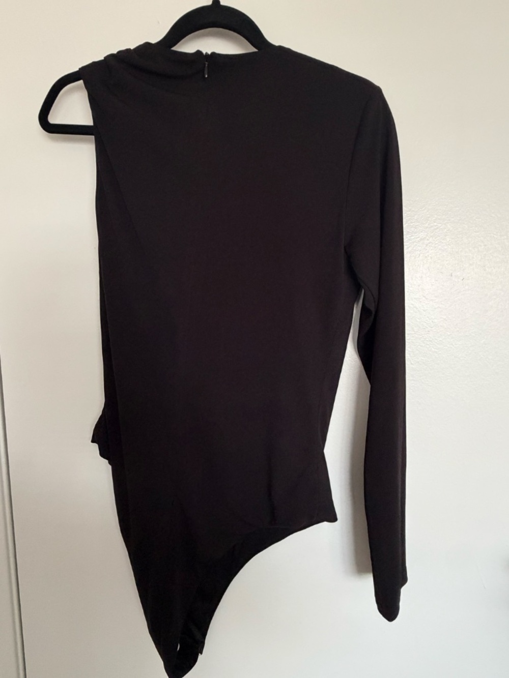 Zara Black Asymmetrical Bodysuit - Picture 2 of 2